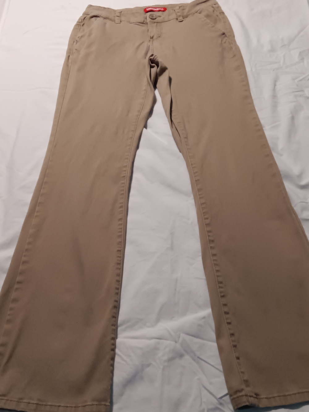 UNIONBAY Juniors Khaki Flare Chinos - Tan